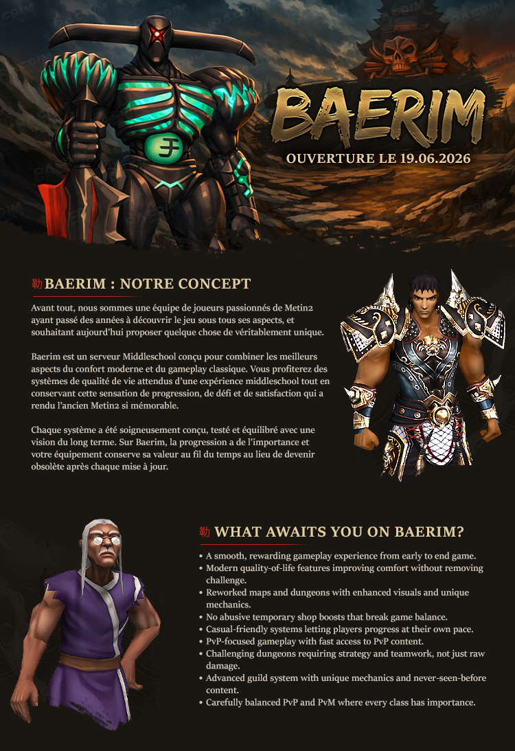 Baerim - Notre concept