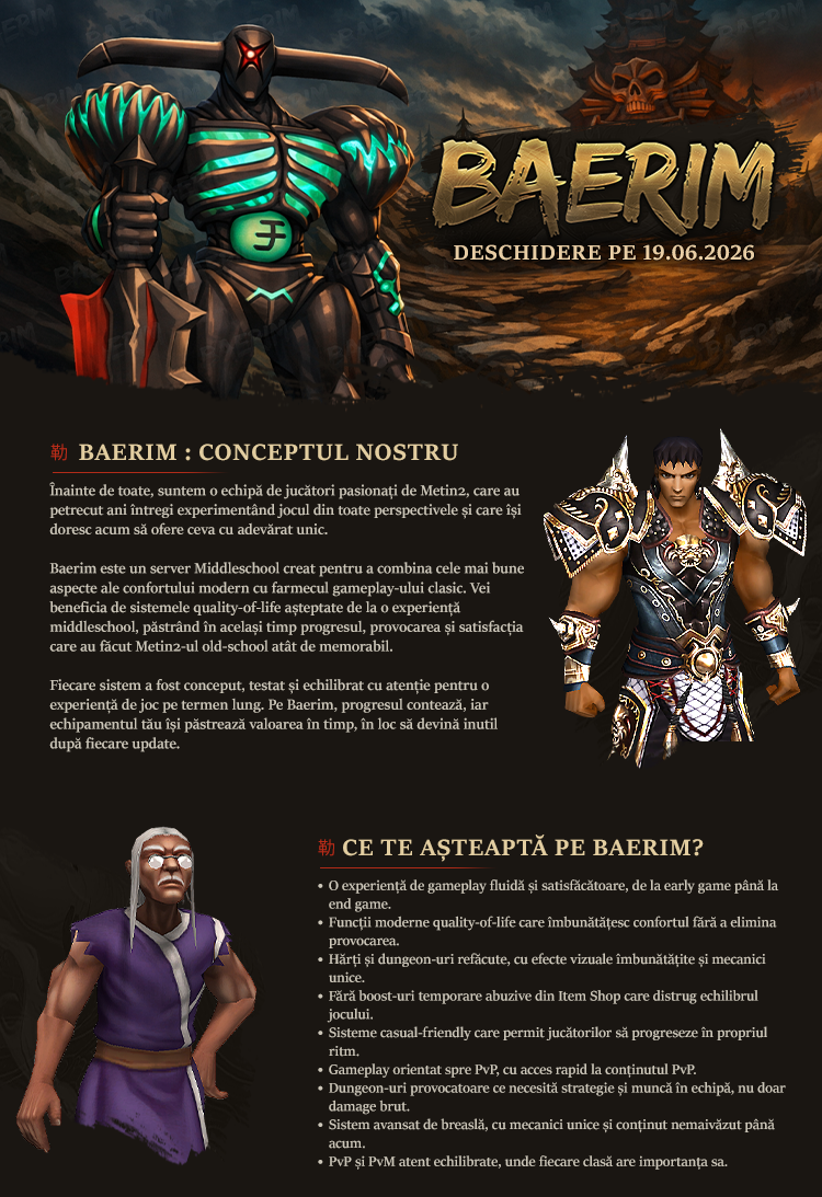 Baerim - Conceptul nostru
