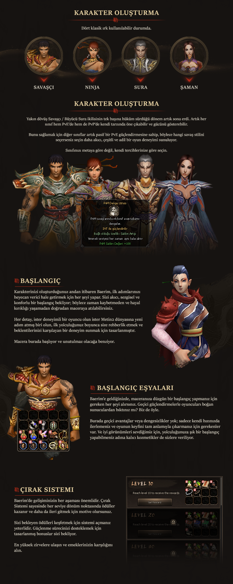 Karakter olusturma